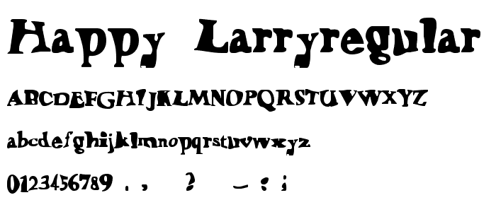 Happy LarryRegular font